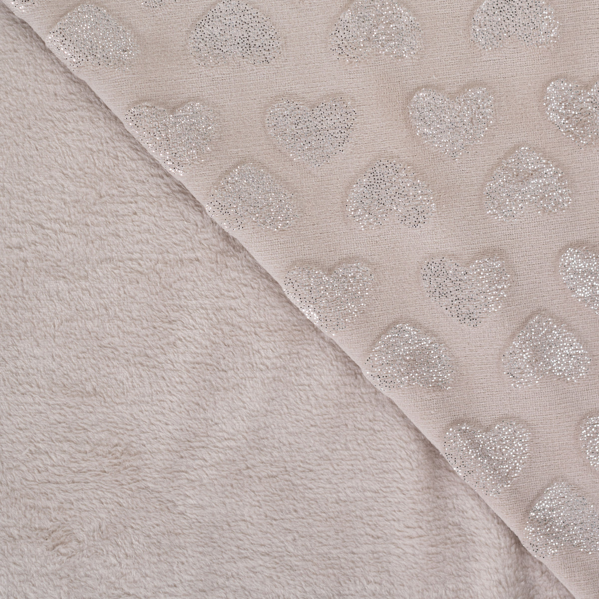 Polaire glitter à coeur