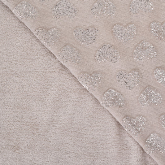 Polaire glitter à coeur