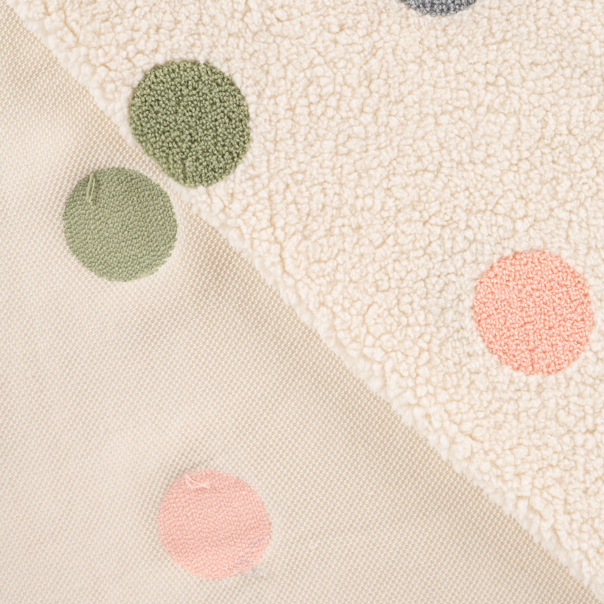 Sherpa à pois pastel